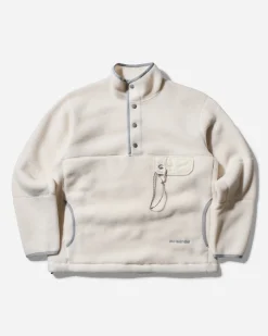 and wander Sweatshirts^Men's Wool Fleece Pullover Off White