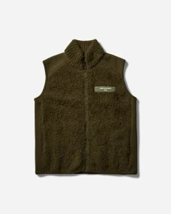 Comme Des Garçons Homme Knitwear^Men's Wool Vest Khaki