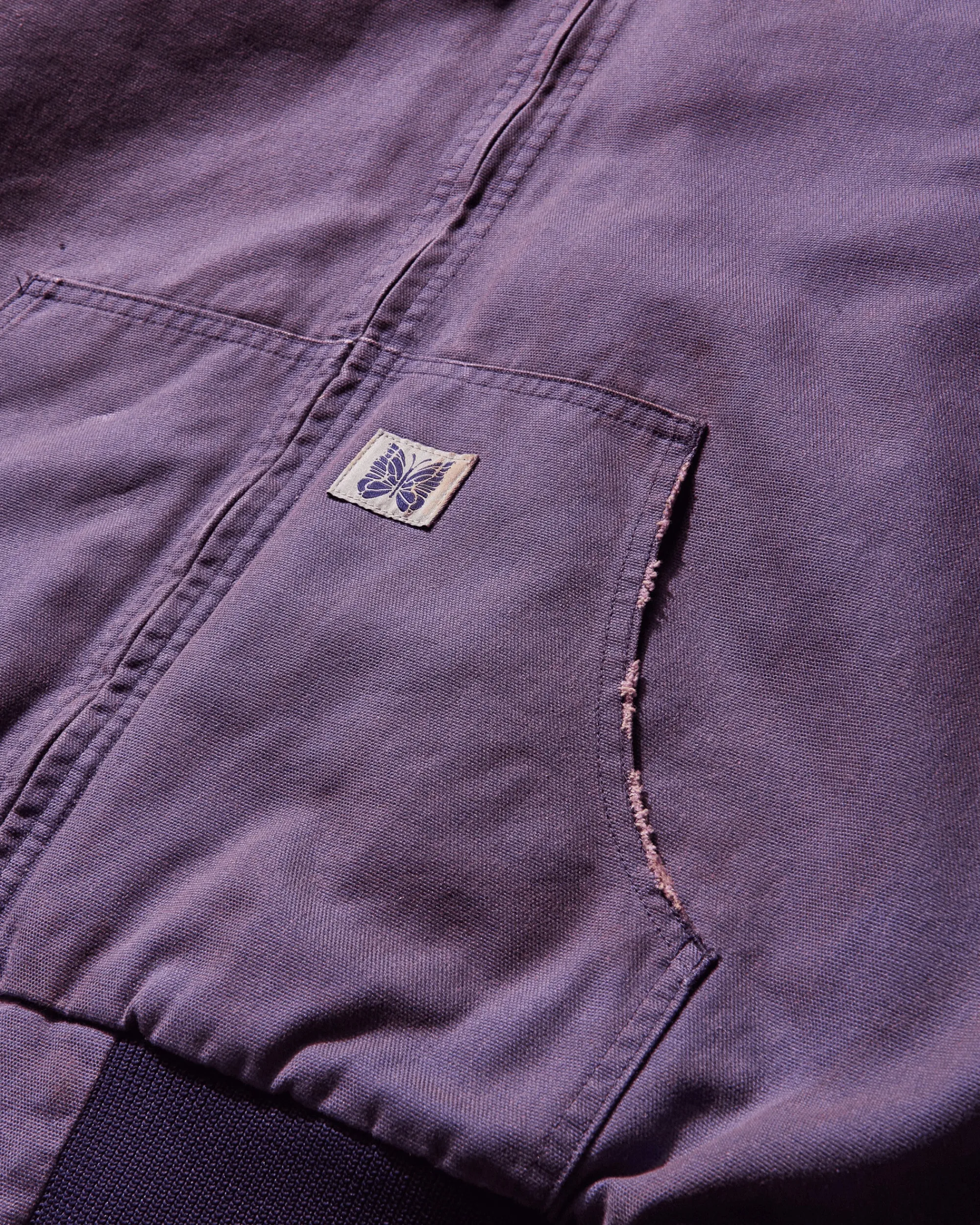 Needles Coats And Jackets|Coats And Jackets^Men's Zipped Work Hoodie Purple