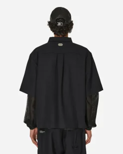 Haydenshapes T-Shirts^Merino Patch Zip Shirt Black
