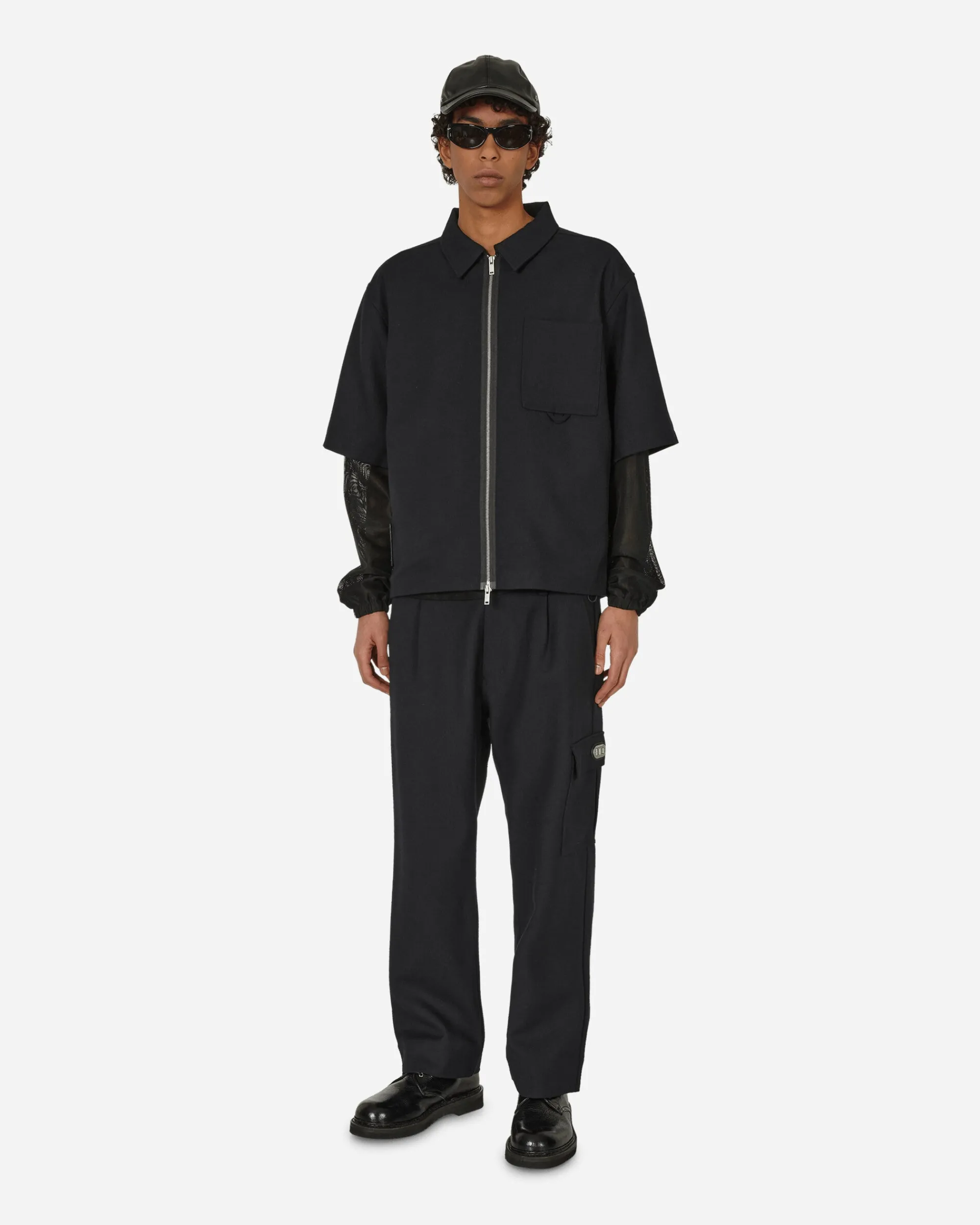 Haydenshapes T-Shirts^Merino Patch Zip Shirt Black