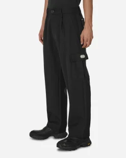 Haydenshapes Pants^Merino Piston Pleated Patch Cargo Pants Black