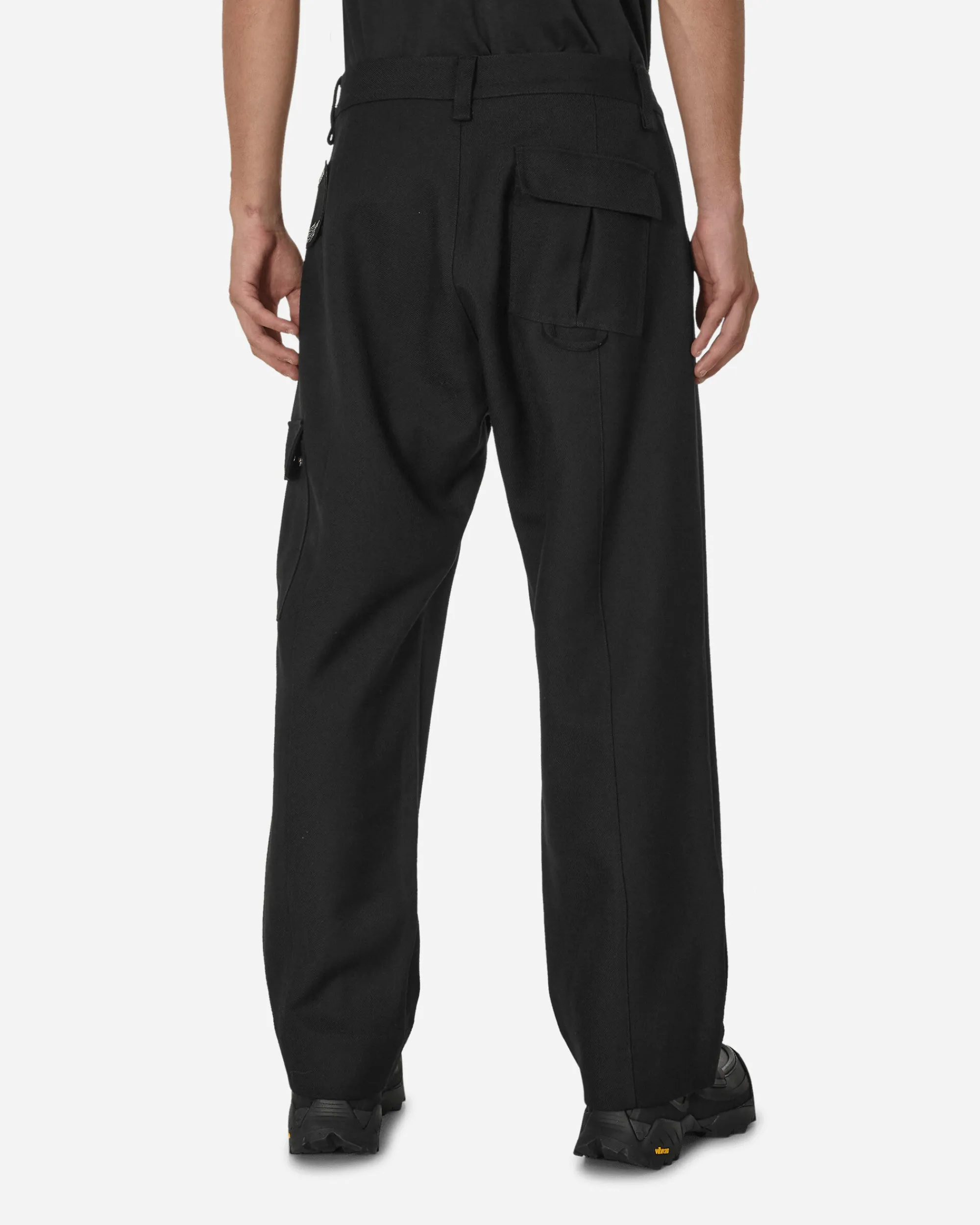 Haydenshapes Pants^Merino Piston Pleated Patch Cargo Pants Black