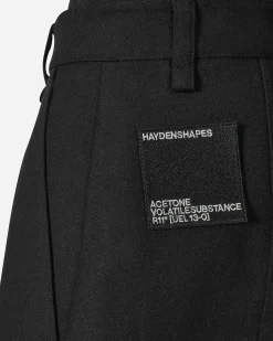 Haydenshapes Pants^Merino Piston Pleated Patch Cargo Pants Black