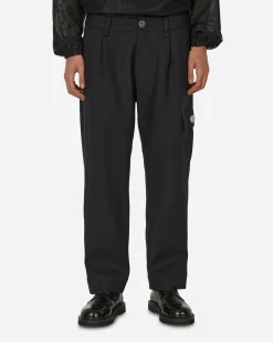 Haydenshapes Pants^Merino Piston Pleated Patch Cargo Pants Black