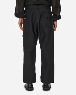 Haydenshapes Pants^Merino Piston Pleated Patch Cargo Pants Black