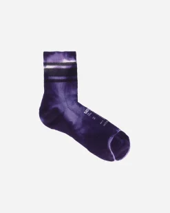Satisfy Underwear^Merino Tube Socks Purple Dye