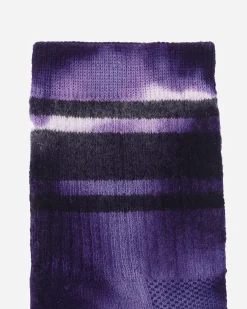 Satisfy Underwear^Merino Tube Socks Purple Dye