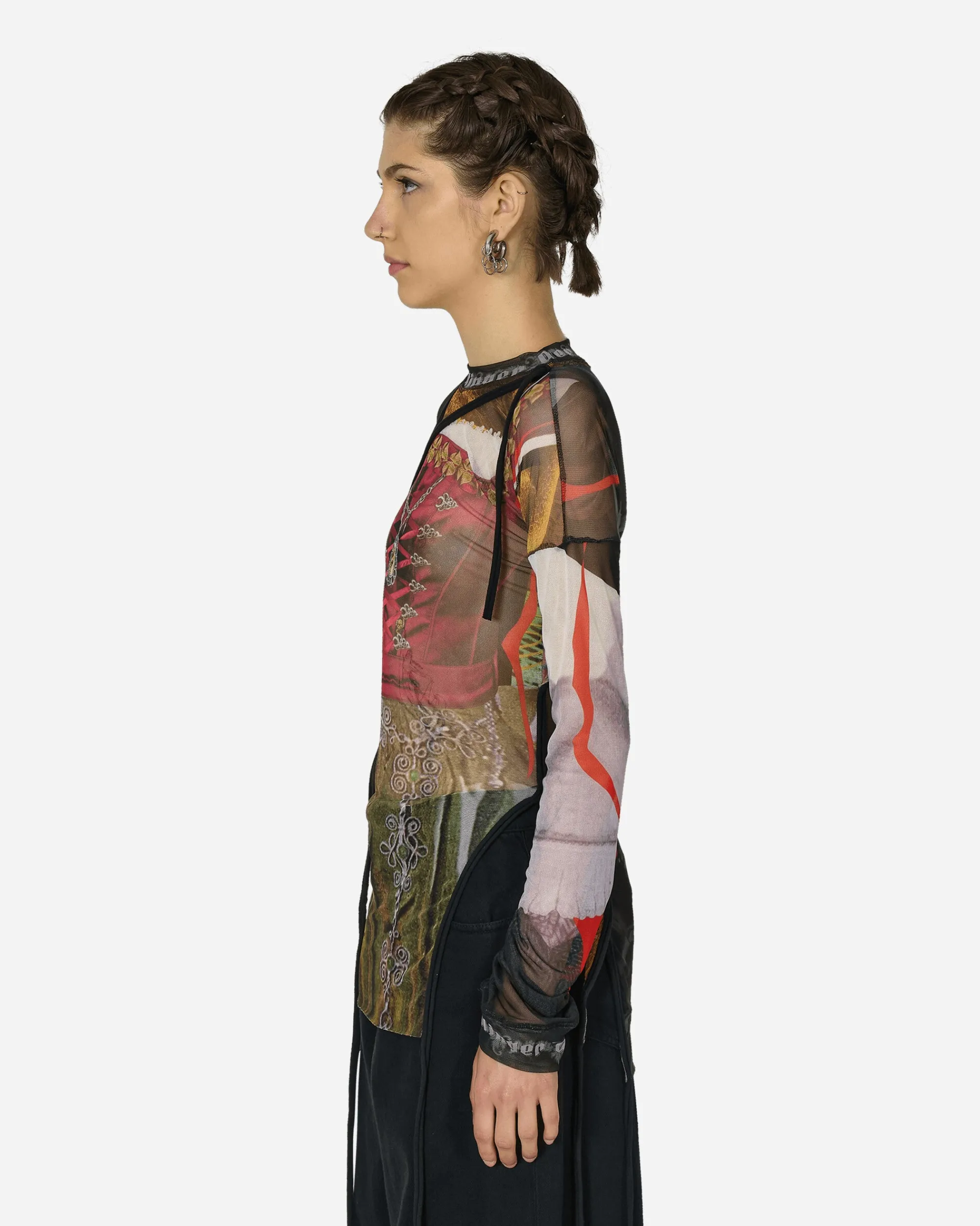 Ottolinger T-Shirts^Mesh Deconstructed Longsleeve Top Dirndl Print