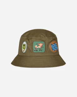 Brain Dead Hats|Hats^Metal Bucket Hat Green