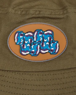 Brain Dead Hats|Hats^Metal Bucket Hat Green