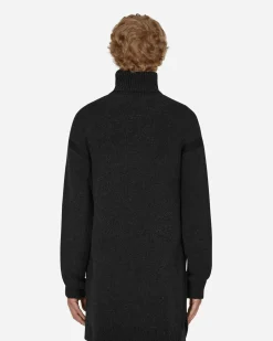 Off-White Knitwear^Micro Bouclé Knit Turtleneck Black