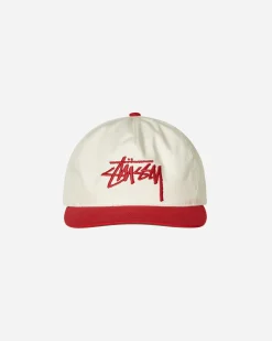 Stüssy Hats|Hats^Mid-Depth Big Stock Cap Cardinal