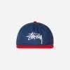 Stüssy Hats|Hats^Mid-Depth Big Stock Cap Navy