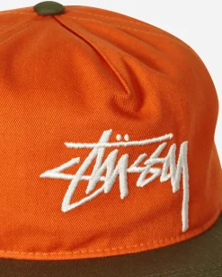 Stüssy Hats|Hats^Mid-Depth Big Stock Cap Yam