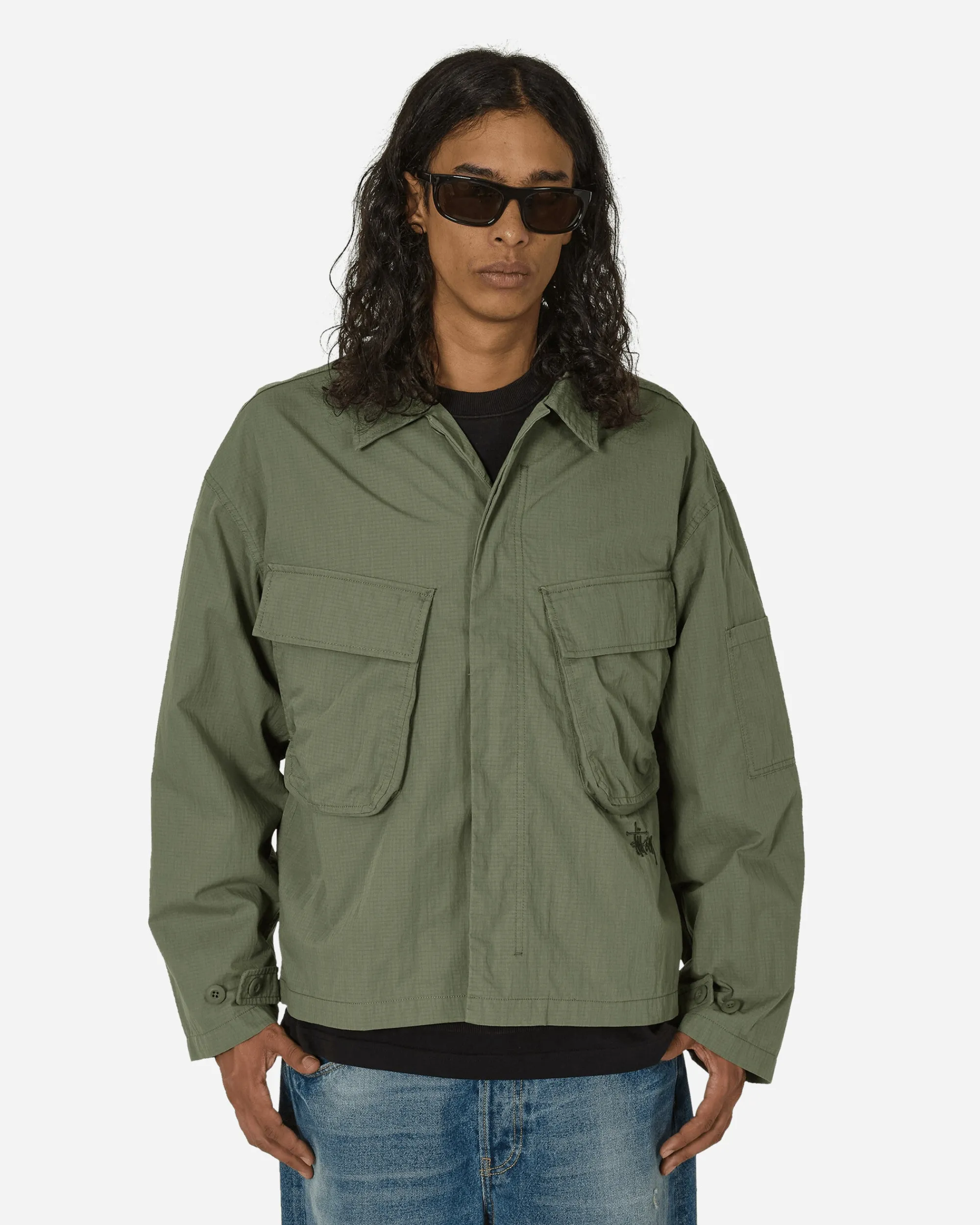 Stüssy Shirts^Military Longsleeve Overshirt Olive