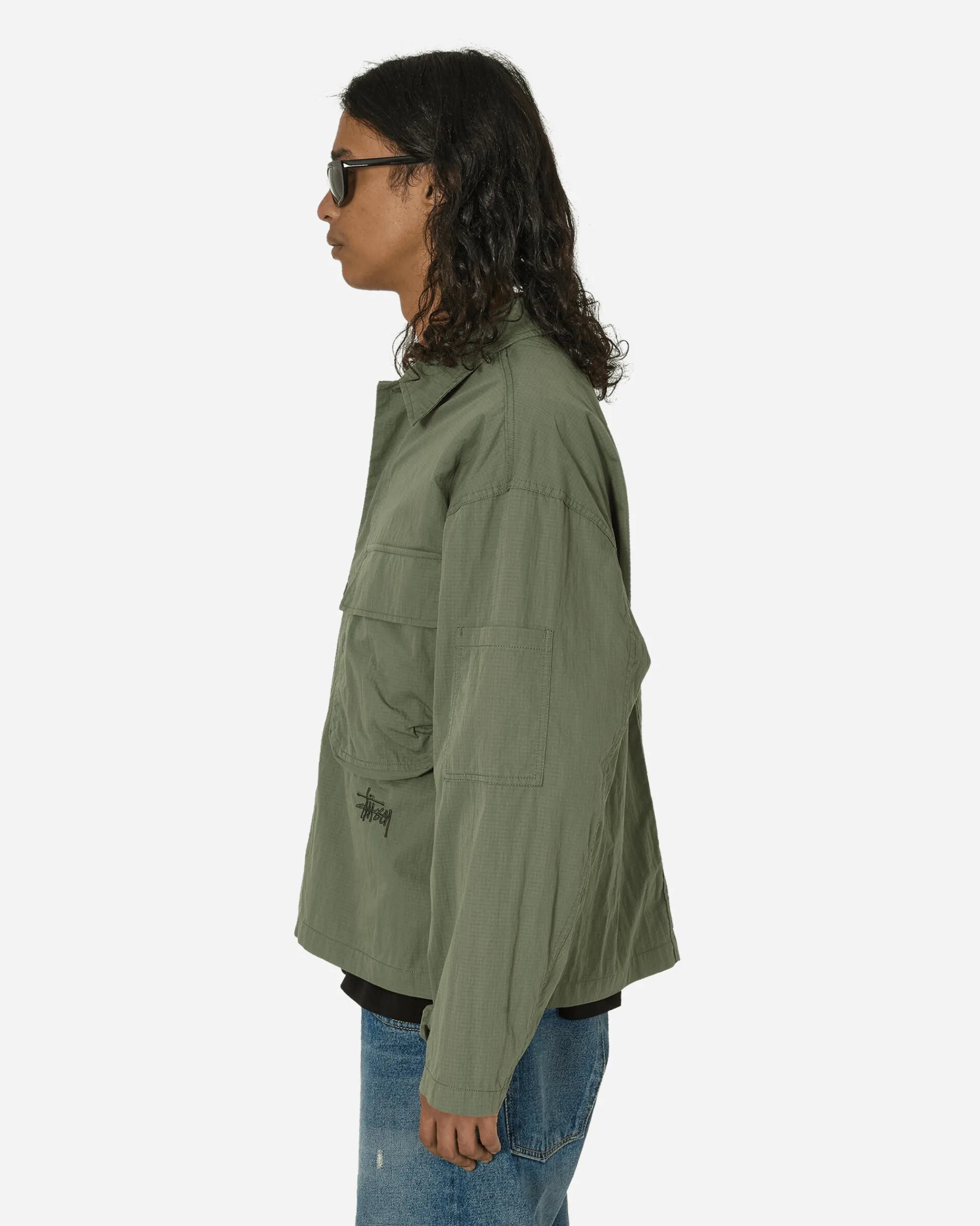 Stüssy Shirts^Military Longsleeve Overshirt Olive