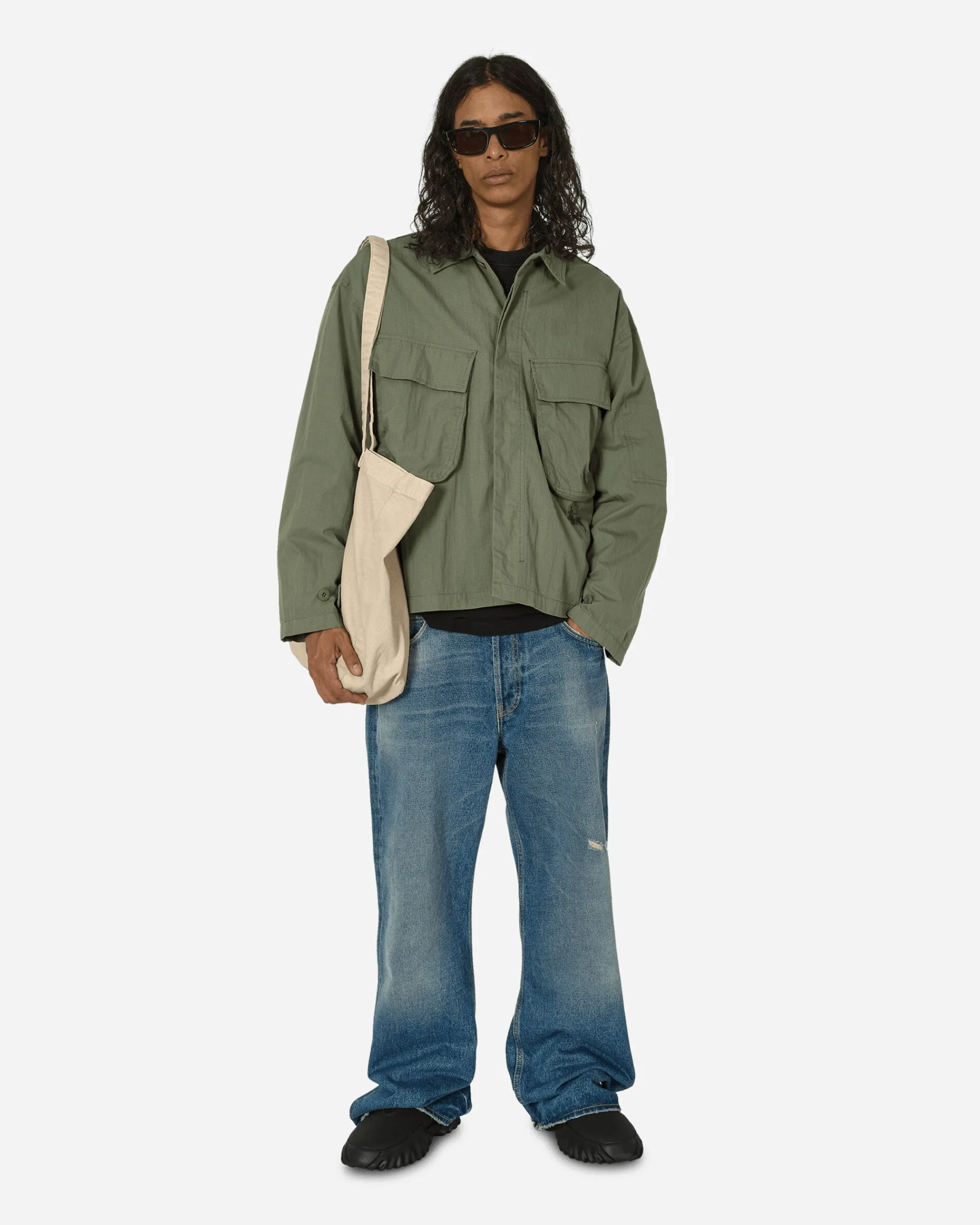 Stüssy Shirts^Military Longsleeve Overshirt Olive