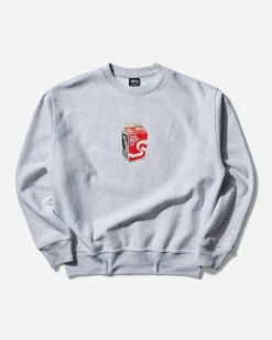 Stüssy Sweatshirts^Milk Crewneck Sweatshirt Ash Heather