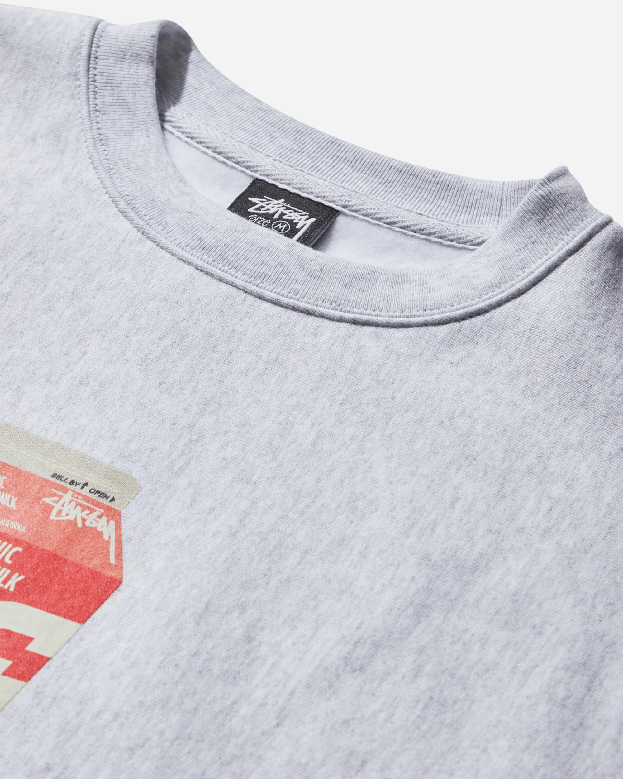 Stüssy Sweatshirts^Milk Crewneck Sweatshirt Ash Heather