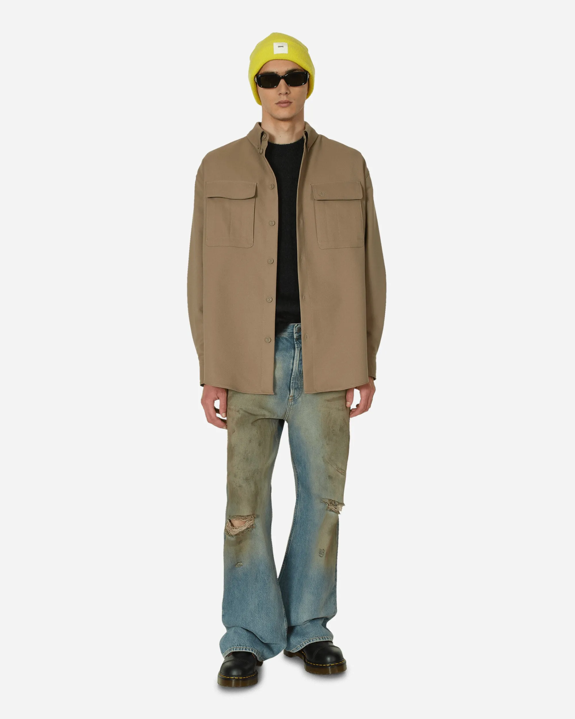 Off-White Knitwear^Mohair Arrow Knit Crewneck Sweater Black