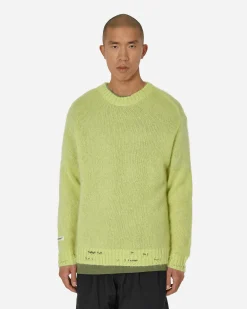 Undercover Knitwear^Mohair Crewneck Sweater Light Yellow