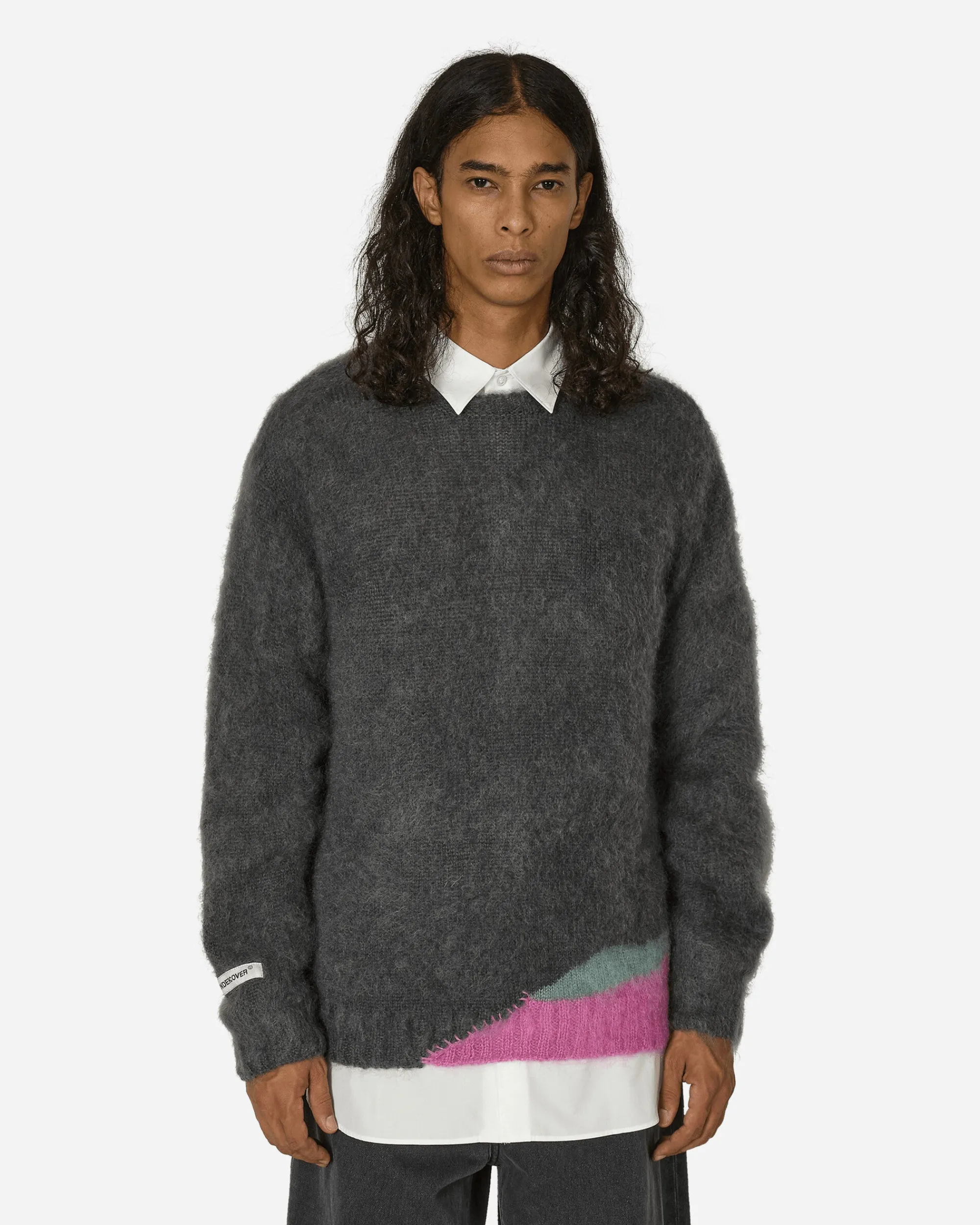 Undercover Knitwear^Mohair Knit Sweater Grey