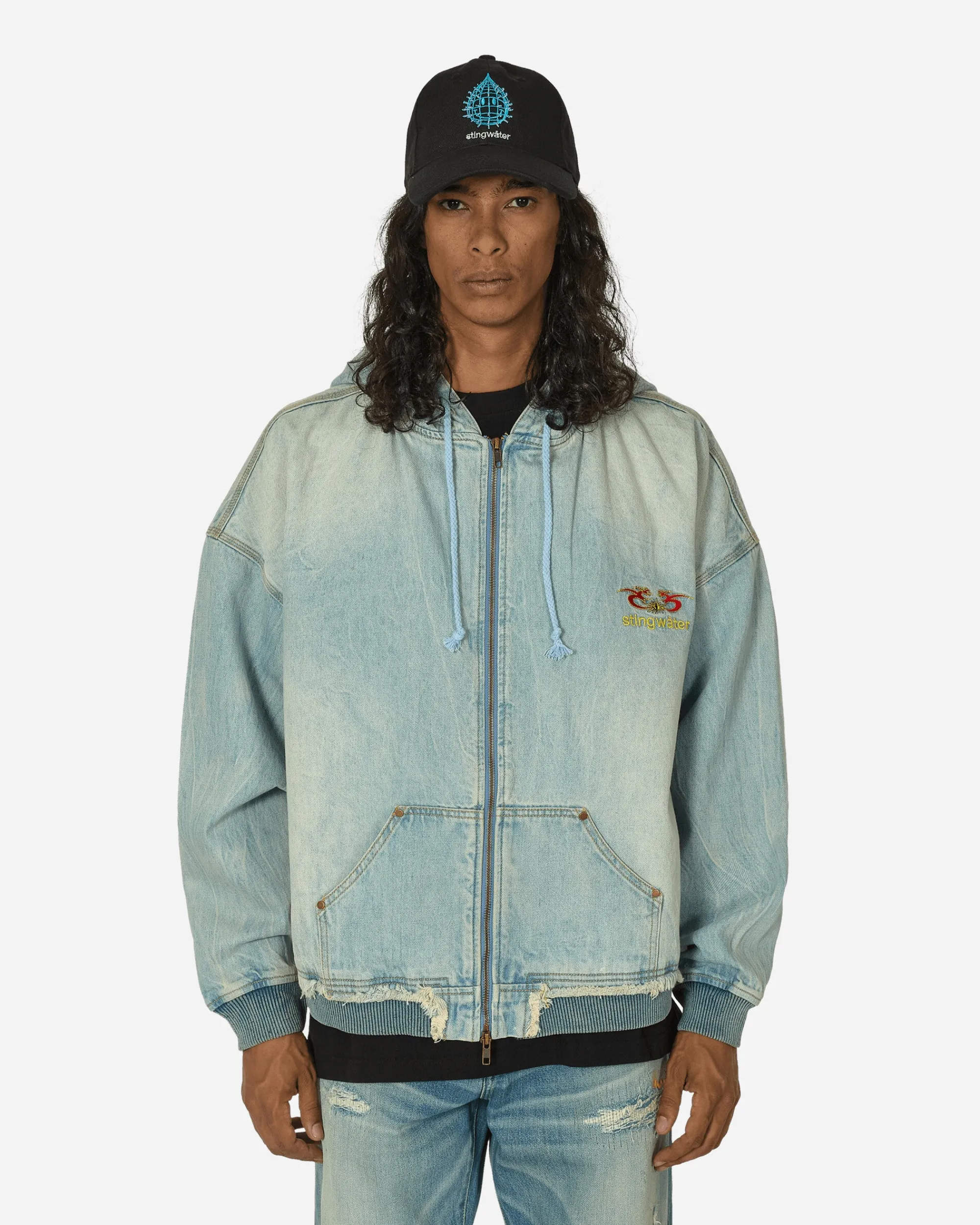 Stingwater Coats And Jackets^Moses Bomber Hoodie Vintage Blue