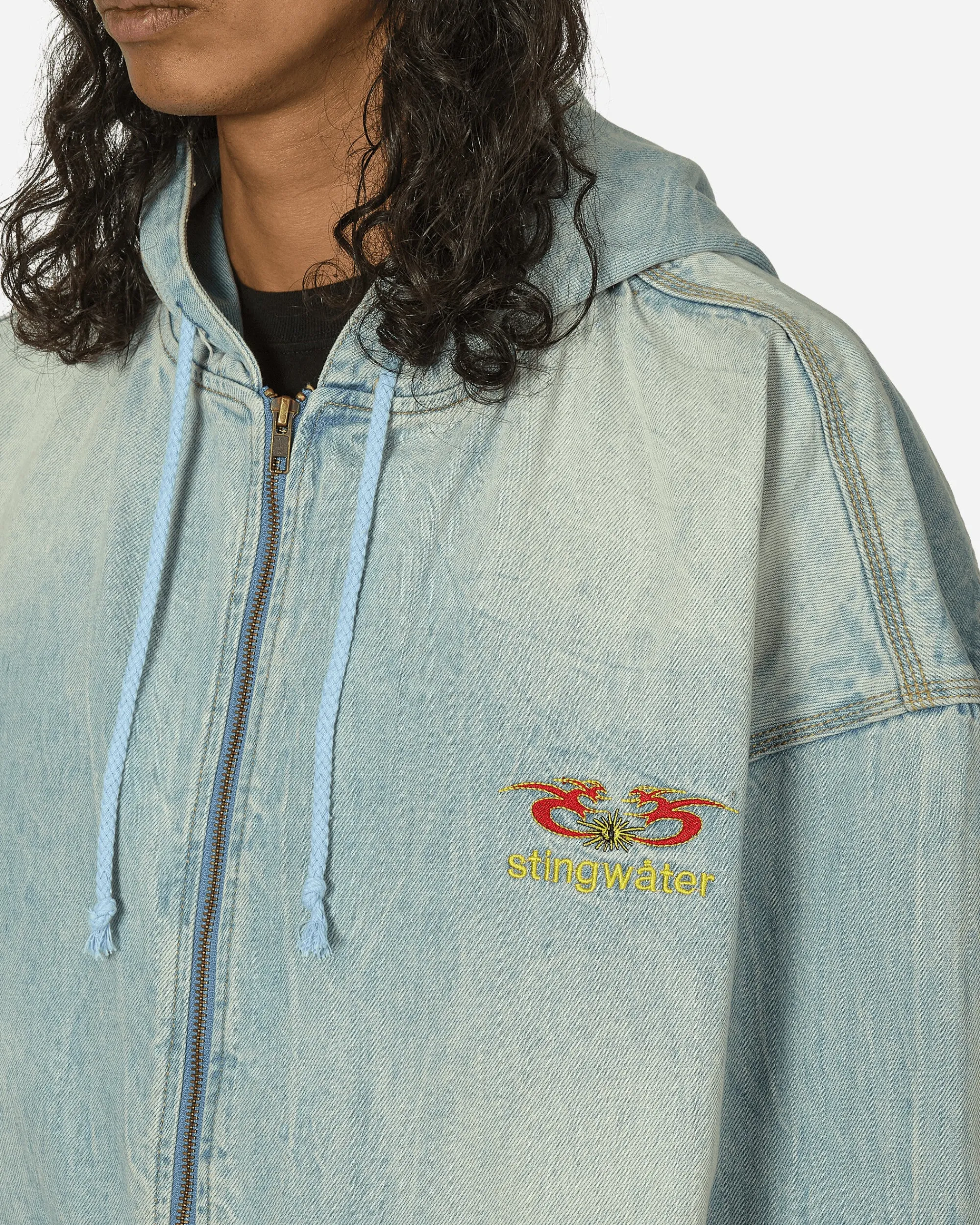 Stingwater Coats And Jackets^Moses Bomber Hoodie Vintage Blue