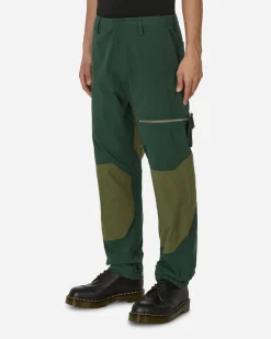 Phingerin Pants^Moving Diagonal Pants Green / Olive