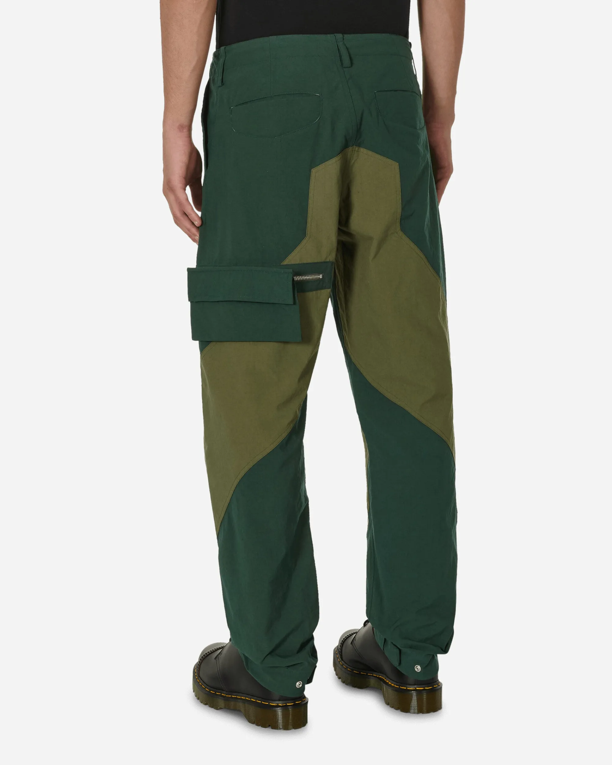 Phingerin Pants^Moving Diagonal Pants Green / Olive