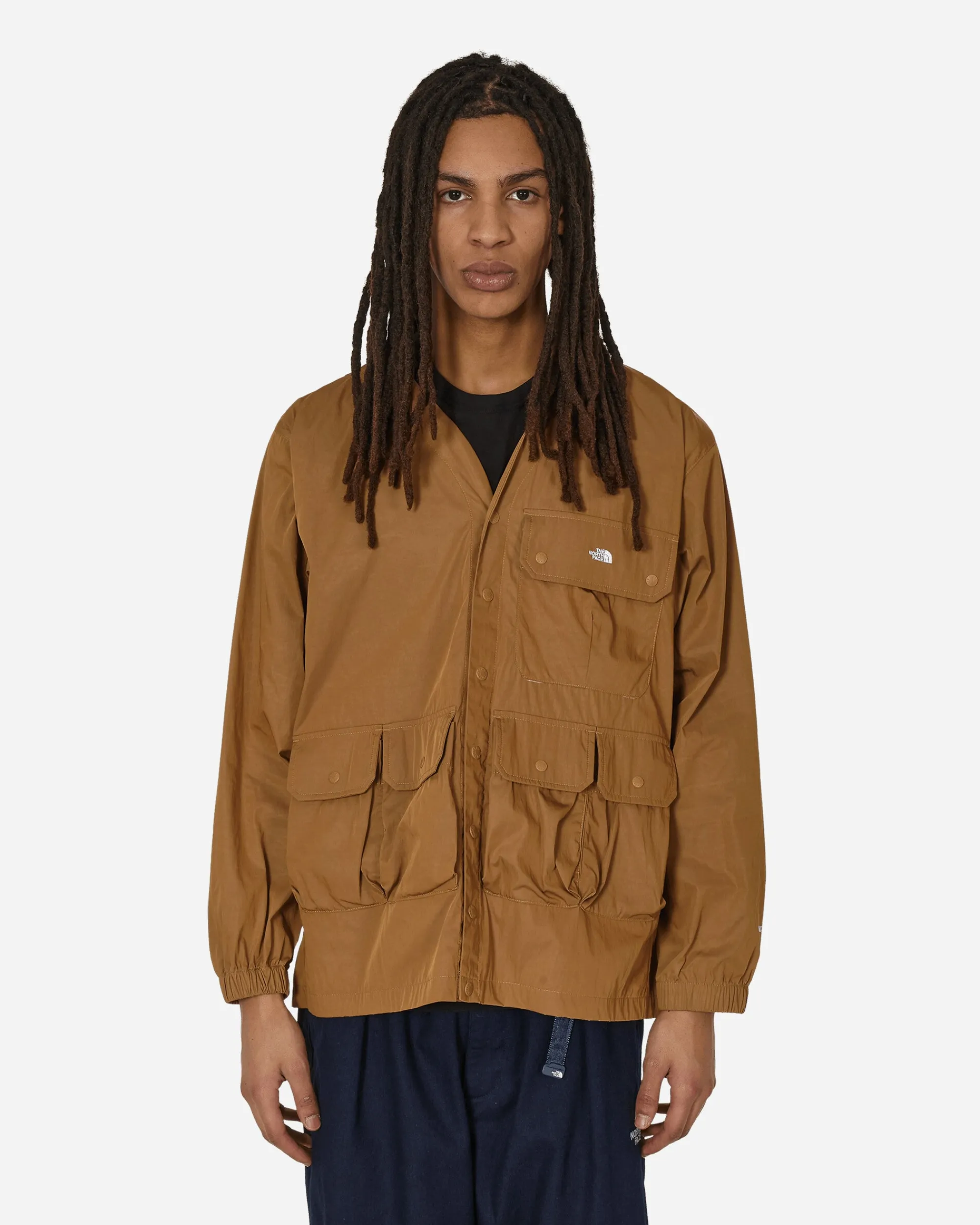 The North Face Coats And Jackets^Multi-Pocket Hooded Cardigan Utility Brown
