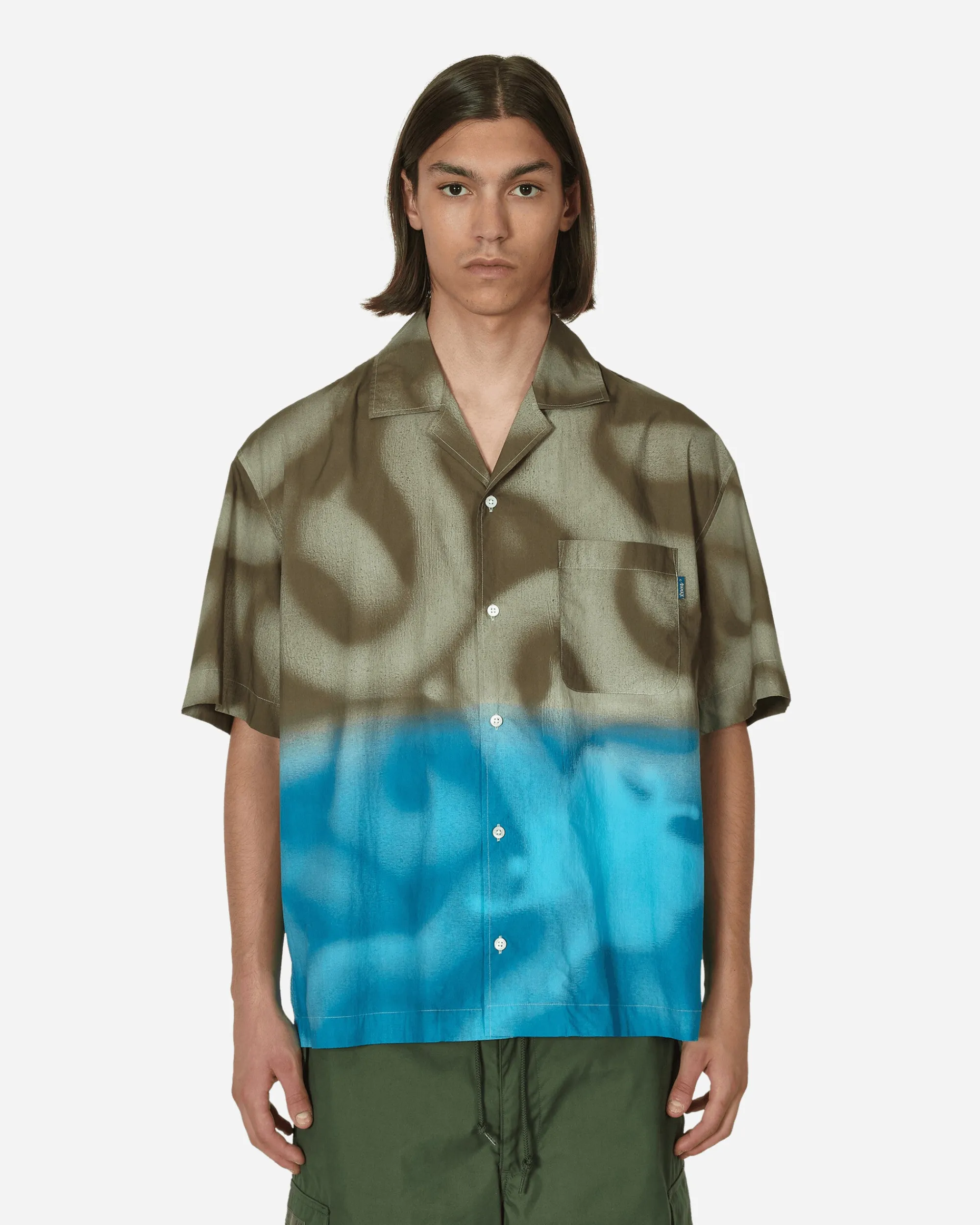Awake NY Shirts^Mundo Dip Dyed Camp Shirt Brown / Blue