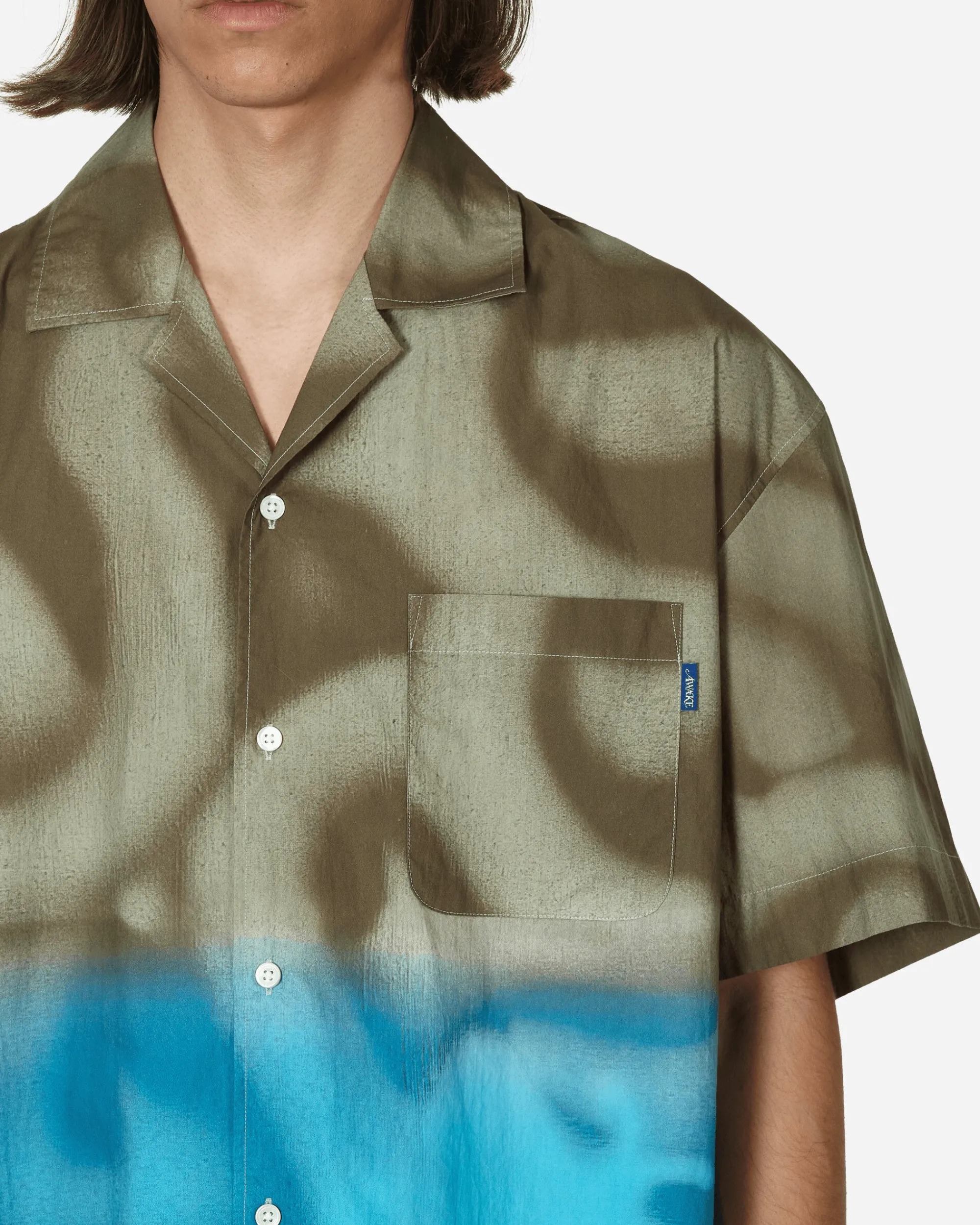 Awake NY Shirts^Mundo Dip Dyed Camp Shirt Brown / Blue