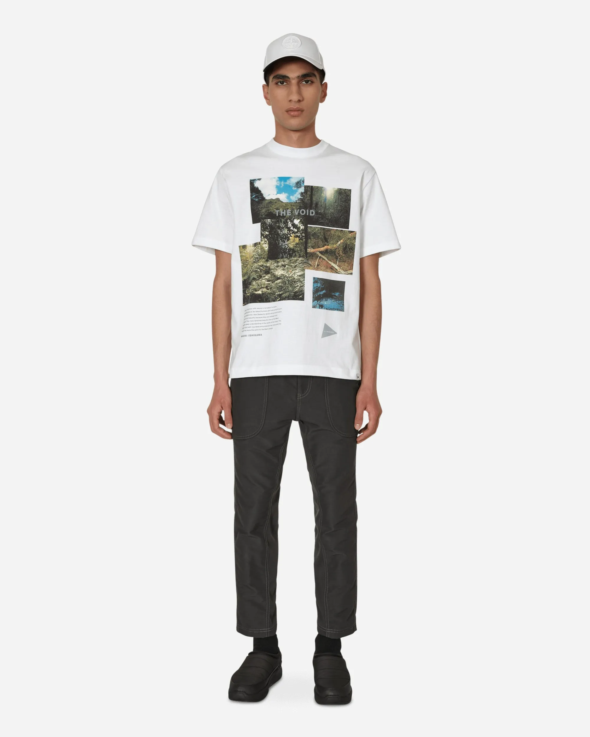 and wander T-Shirts^Naoki Ishikawa “THE VOID” T-Shirt White