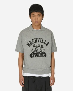Hysteric Glamour T-Shirts^Nashville Collared Sweatshirt Grey