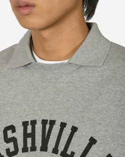 Hysteric Glamour T-Shirts^Nashville Collared Sweatshirt Grey