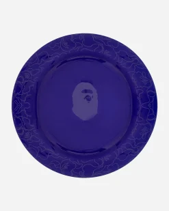 A Bathing Ape Objects^Neon Camo Glass Plate Blue