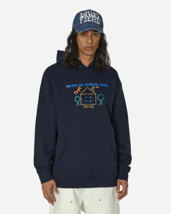 Nancy Sweatshirts^Never Go Outside Again Hoodie Navy
