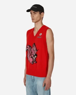 Cormio Knitwear^Nicole Vest Red