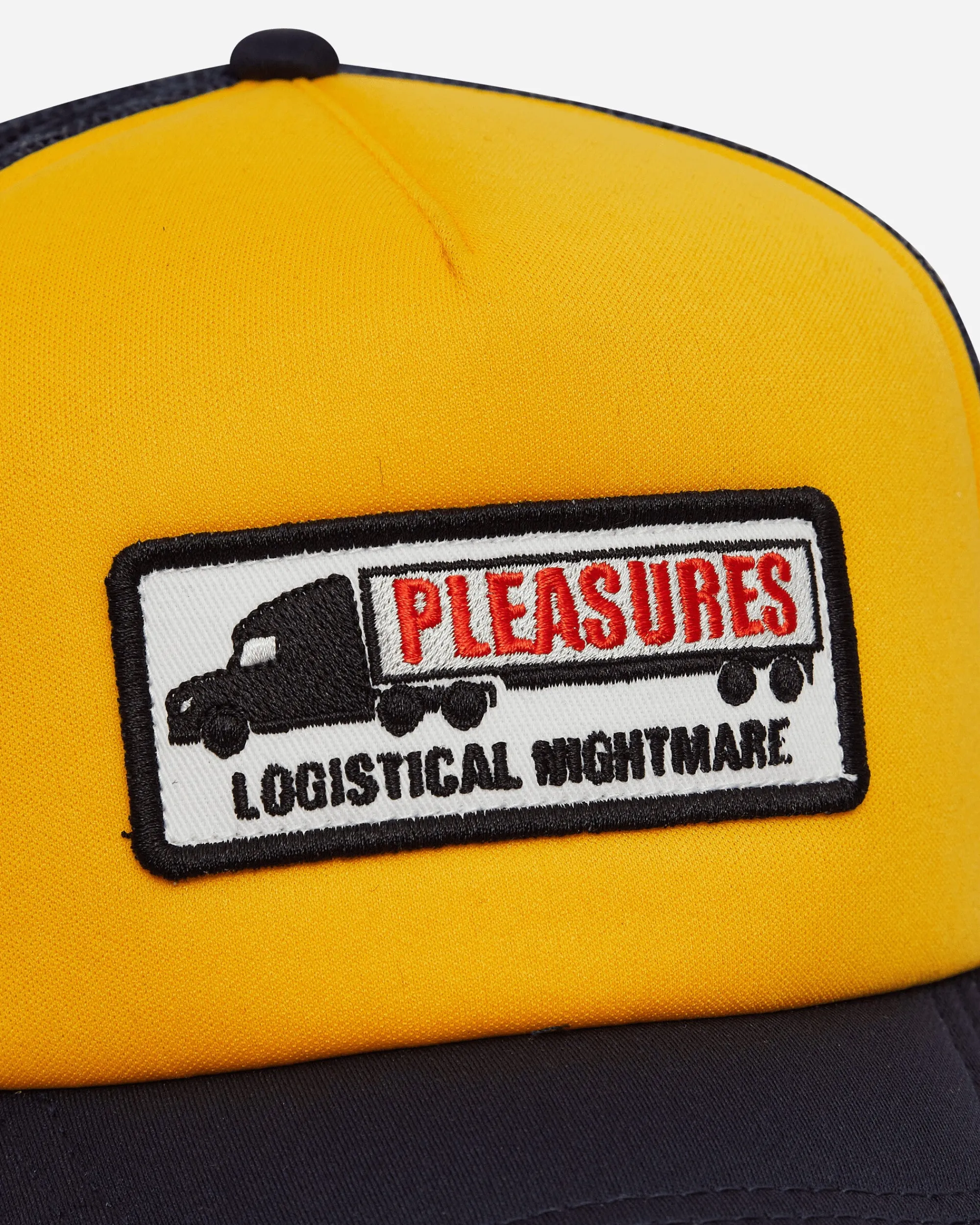 Pleasures Hats|Hats^Nightmare Trucker Cap Navy / Yellow