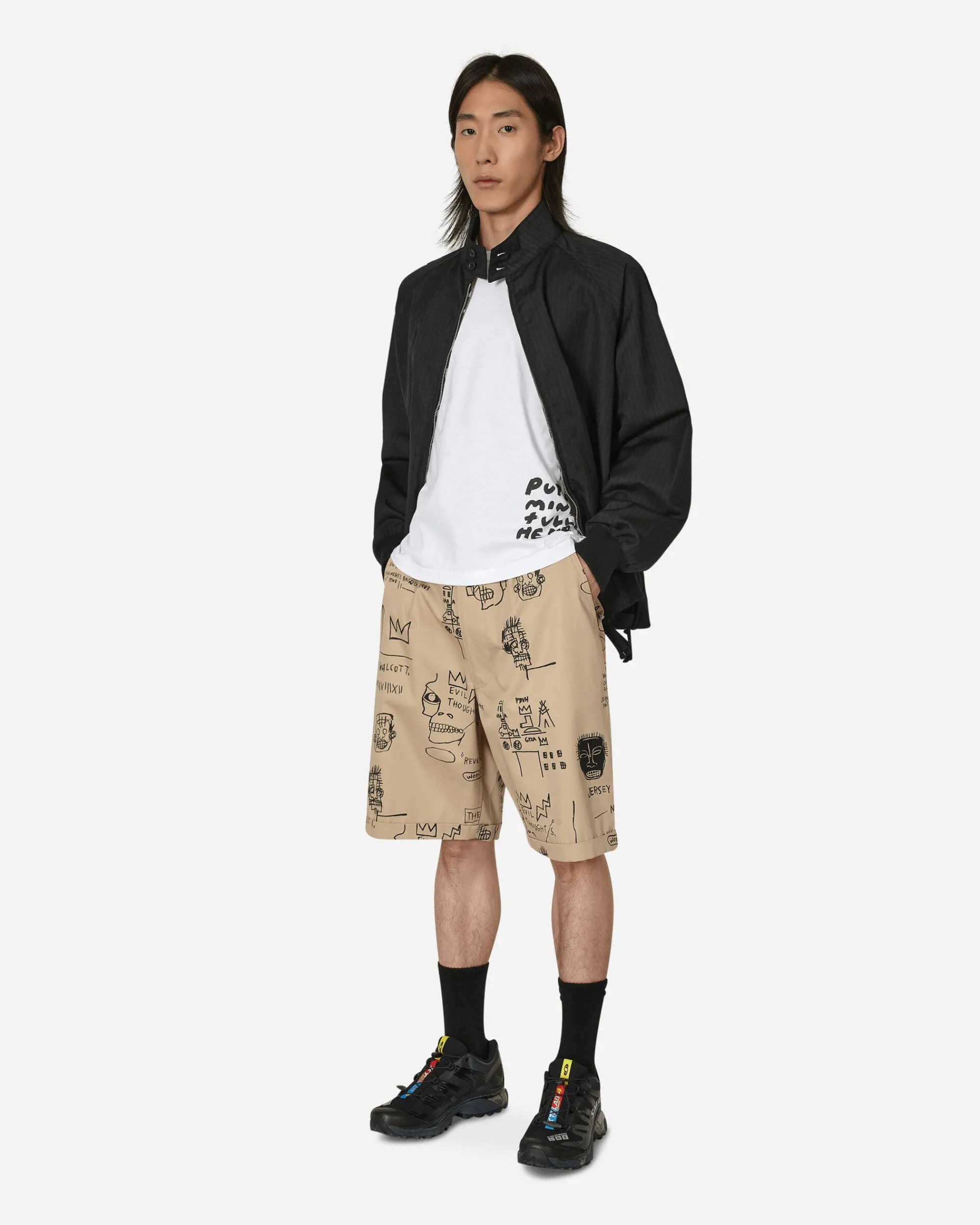 Comme Des Garçons Black T-Shirts^Nike Message Print T-Shirt White