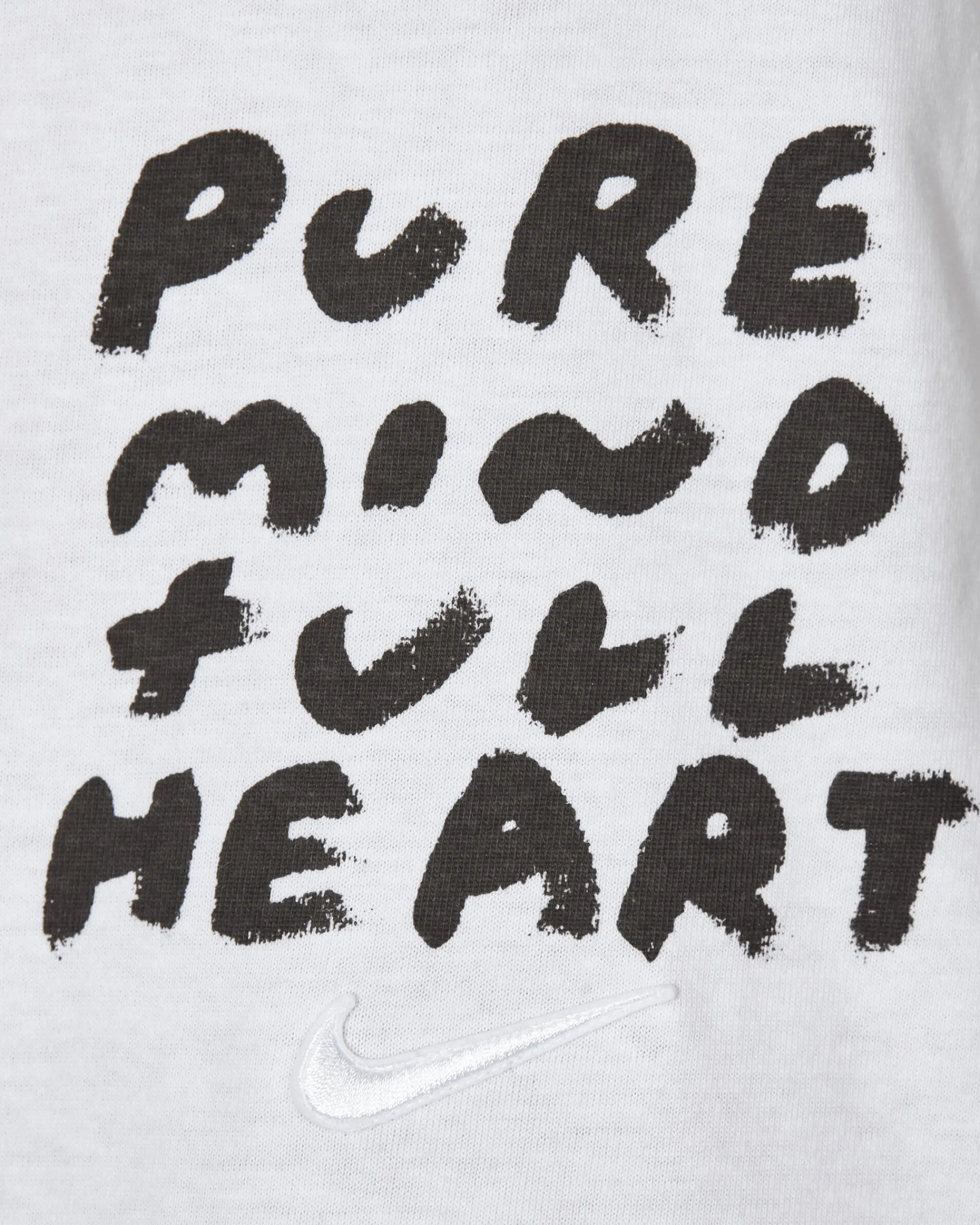 Comme Des Garçons Black T-Shirts^Nike Message Print T-Shirt White