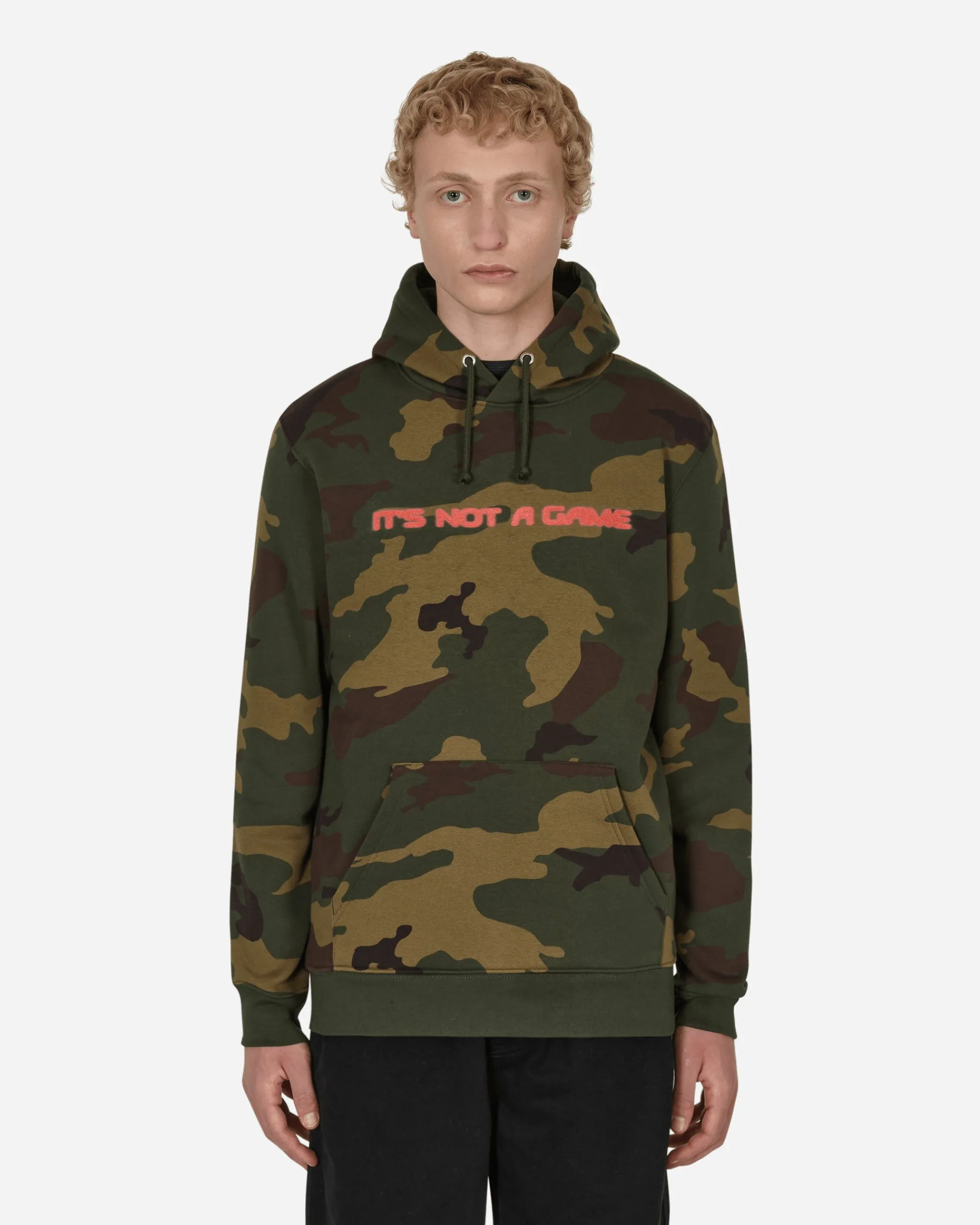 DCV'87 Sweatshirts^No Games Hooded Sweatshirt Green