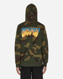 DCV'87 Sweatshirts^No Games Hooded Sweatshirt Green