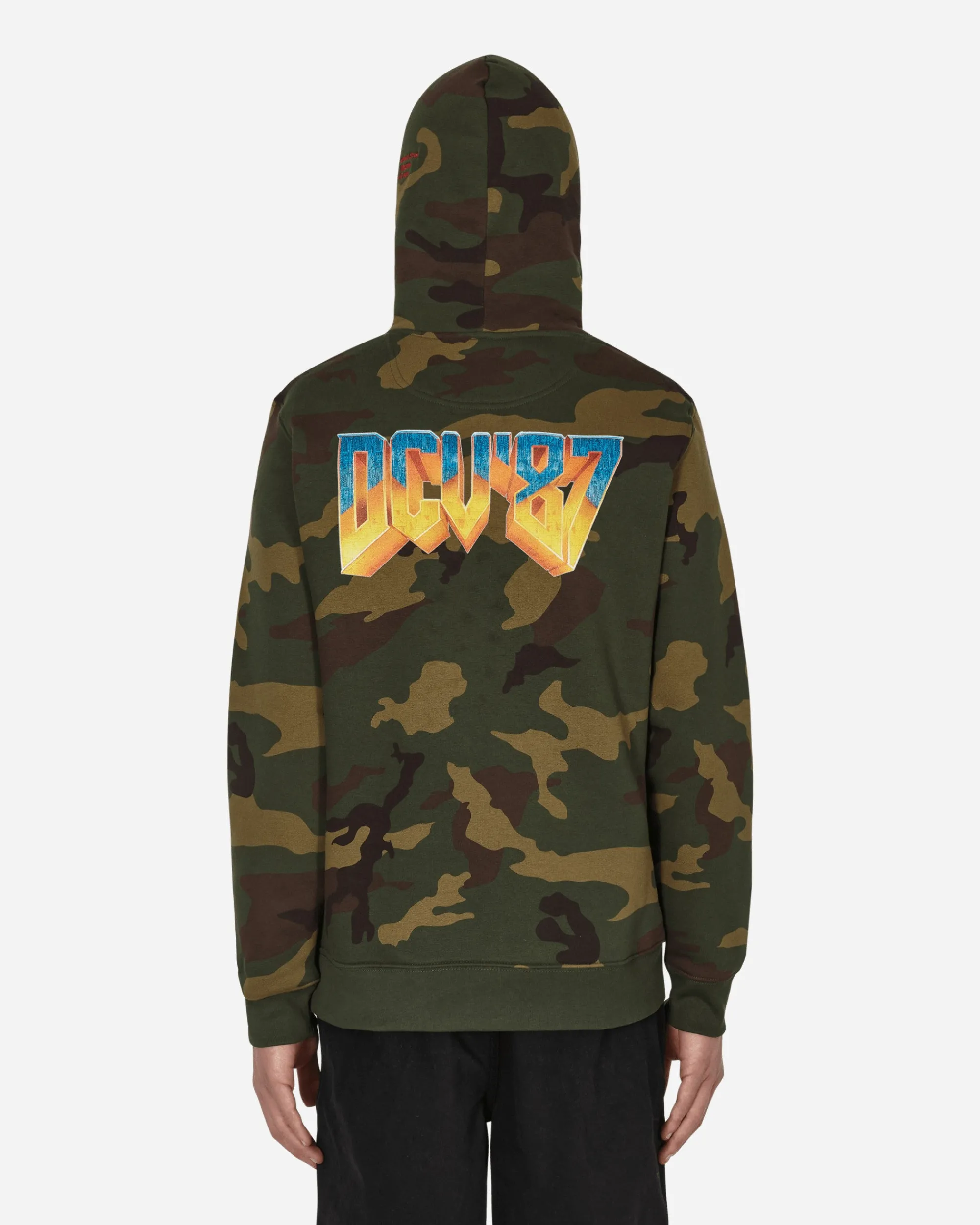 DCV'87 Sweatshirts^No Games Hooded Sweatshirt Green