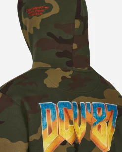 DCV'87 Sweatshirts^No Games Hooded Sweatshirt Green