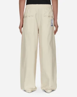 in・stru(men-tal) Pants^No Side Seam Easy Wide Pants White