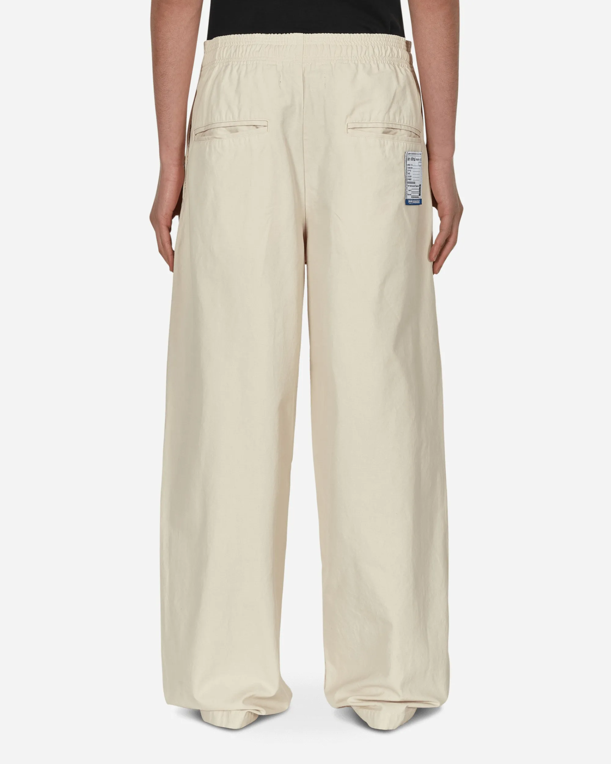 in・stru(men-tal) Pants^No Side Seam Easy Wide Pants White