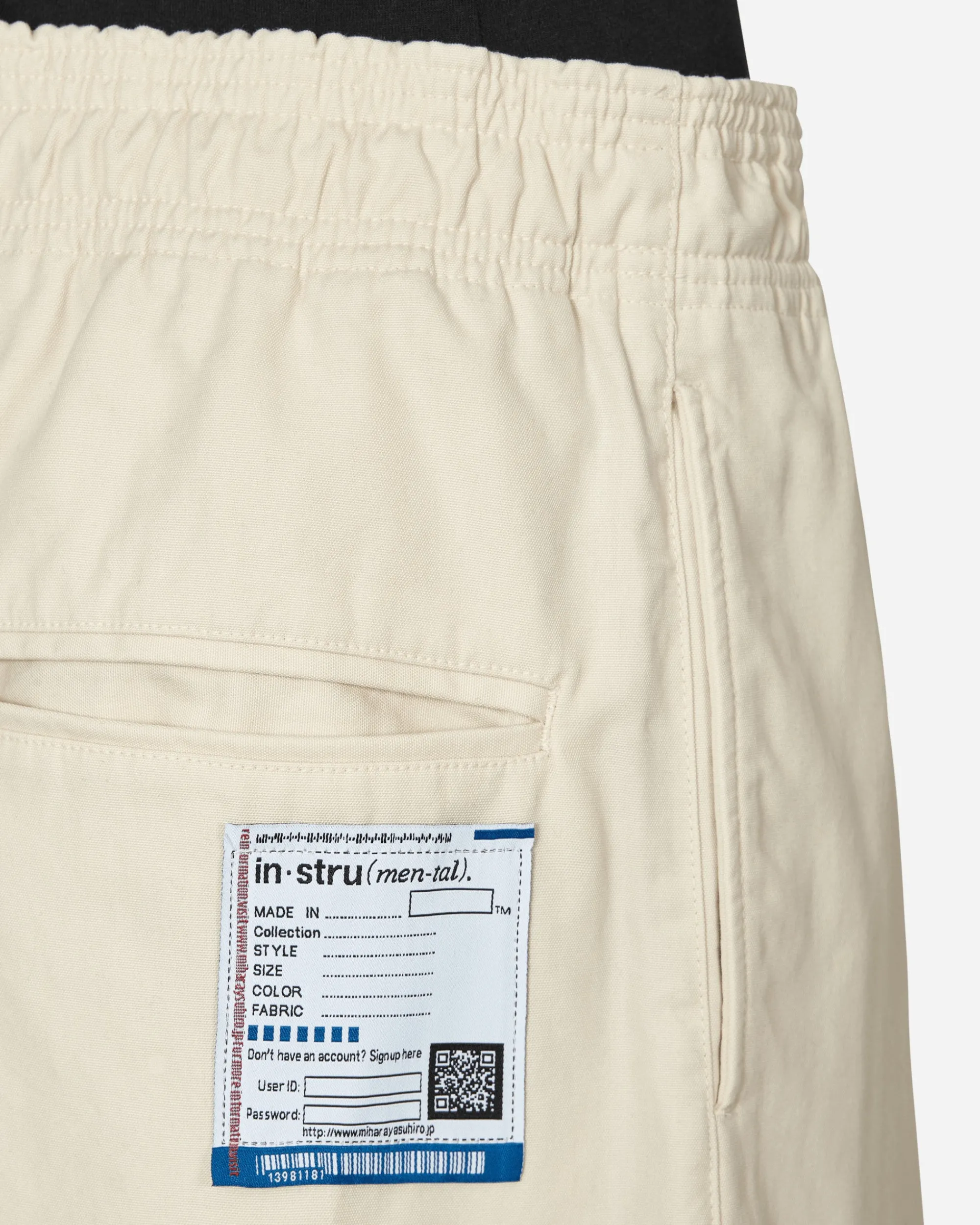 in・stru(men-tal) Pants^No Side Seam Long Pants White